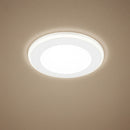 Faretto da Incasso Aura Bianco Ø8 cm 220V 5W 3000K Doppio LED e Tripla Accensione per Cartongesso
