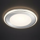 Faretto da incasso Aura Ø14,8 cm con ghiera tonda cromata lucida per cartongesso e controsoffitti moderni