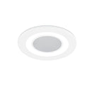 Faretto Core bianco con LED interno e anello LED esterno gestibili tramite normale interruttore