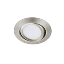 Faretto da incasso LED 5W luce calda 3000K orientabile IP20 da interno in metallo finitura satinata