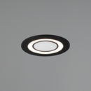 Faretto Core nero con LED interno e anello LED esterno gestibili con 3 accensioni da interruttore