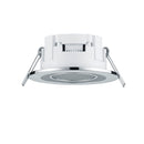 Faretto LED cromato da incasso 230V senza trasformatore con foro montaggio Ø6,8 cm e profondità 5 cm