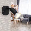 Faretto nero minimal da parete per creare un punto luce direzionabile in camera corridoio ingresso o zona di passaggio