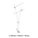spot orientabile per sistema a cavi compatibile con lampadina gu5.3 non inclusa