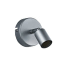 Faretto da parete Paris grigio titanio GU10 in metallo con design compatto per ambienti interni moderni