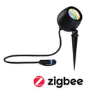 faretto smart da giardino Kikolo Plug and Shine RGBW Zigbee IP65 antracite orientabile per esterno