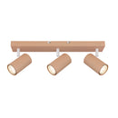 Faretto triplo Robby rosa con attacco GU10 e montaggio versatile a parete o soffitto