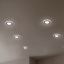 Faretto ultra sottile da incasso 220V con profondità 5 cm e foro montaggio Ø6,8 cm per ambienti moderni