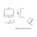 Faro LED Philips ProjectLine 100W IP65 fino a 9500 lumen con durata fino a 35000 ore e fascio da 110 gradi