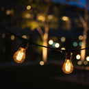 catenaria luci da esterno 10 metri nera ip54 con 10 punti luce e27 per giardino e terrazzo