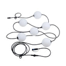 ghirlanda luminosa Naima Plug & Shine IP67 da 5,8 metri con 6 palline per terrazzi e giardini