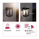 lampada parete esterna solare con rilevatore di movimento 5 5w 350 lumen autonomia 8 ore