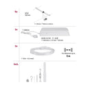 accessori per fissaggio alimentatore e cavo del sistema salt bianco 94458 paulmann