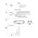 tesata con faretti per cucina soggiorno e corridoio luce calda 3000k per illuminazione uniforme lungo la linea del cavo