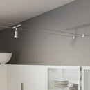 set collegamento a parete basic sistema a cavi 12v nero bianco grigio