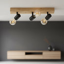 lampada a tre luci orientabili per interni accoglienti dal gusto nordico vintage industriale