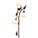 lampada da terra in metallo finitura ruggine corten anticata a 3 luci altezza 172 cm 
