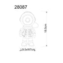 Lampada astronauta con LED integrato 3W luce bianca fredda 8000K e tre livelli di luminosità