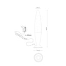 lampada decorativa da 40 cm con led integrato 4w
