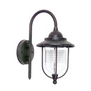 Lampada da esterno modello lampara marina con lanterna bronzata effetto antico IP44 E27