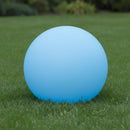 lampada sfera da esterno ricaricabile con pannello solare integrato e luce led rgb
