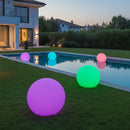 Sfera Luminosa Galleggiante Solare Ricaricabile LED RGBW 3000K in Policarbonato IP68 Buly Ø 30 cm