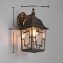 applique quadrata discendente rustica nero antichizzato oro