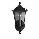 lampada da esterno nero IP44 lanterna esagonale ascendente