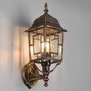 Volturno 205960128 | Applique Nero Oro | Lampade da Esterno | Lanterna Rustica