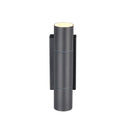 applique moderna per facciate ingressi terrazze e pareti esterne con luce up and down antracite