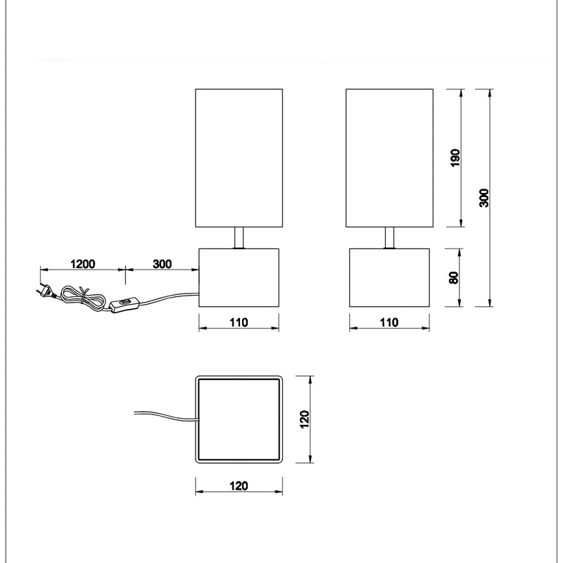 Woody R50171080 | Lampade da Tavolo| Trio Lighting