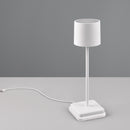 Lampada LED da esterno IP54 metallo bianco per tavolo da giardino o terrazza.