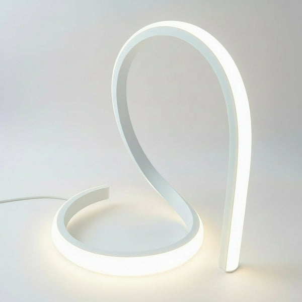 lampada led da appoggio forever design minimale bianco per tavolo o scrivania