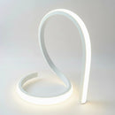 lampada led da appoggio forever design minimale bianco per tavolo o scrivania