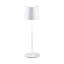 lampada da tavolo ricaricabile Gilo IP44 LED 2700K dimmerabile bianco opaco