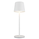 Lampada da tavolo ricaricabile Vancouver bianca IP44 con LED touch dimmerabile e luce CCT regolabile