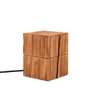 Lampada decorativa in legno naturale Treasure accensione automatica