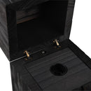 Lampada decorativa in legno nero Treasure accensione automatica