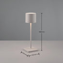 Lampada ricaricabile da esterno per bar, hotel e dehors colore grigio