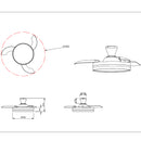 Lindberg R67382187 Plafoniera LED con Ventilatore per Camera da Letto marca Trio Lighting