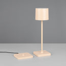 Lampada LED da tavolo Fernandez dimmerabile con 3 tonalità di luce colore sabbia