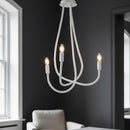Lampada Lover con tubi in silicone bianco flessibili per arredare interni moderni minimal e nordici