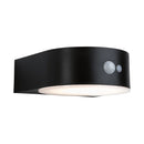 applique solare da esterno eileen con sensore nero led ip44 3000k