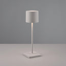 Lampada LED ricaricabile Fernandez IP54 per esterni grigia