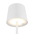 Lampada senza fili bianca IP44 per tavolo terrazzo coperto comodino e luce regolabile senza cavi visibili