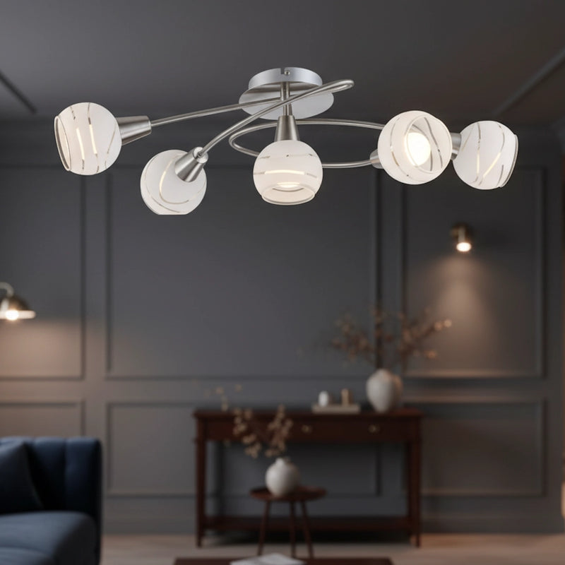 Lampada da soffitto Elliott con LED inclusi e luce accogliente per ambienti moderni e raffinati