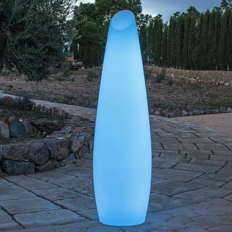 lampada da terra newgarden fredo 170 solar rgbw ricaricabile 168 cm ip54 per esterno