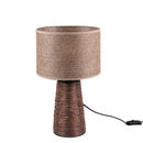 Lampada Straw in stile naturale e vintage con doppio E27