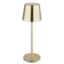 Lampada touch oro dimmerabile per creare atmosfera su mise en place terrazzi coperti tavoli serali e angoli relax