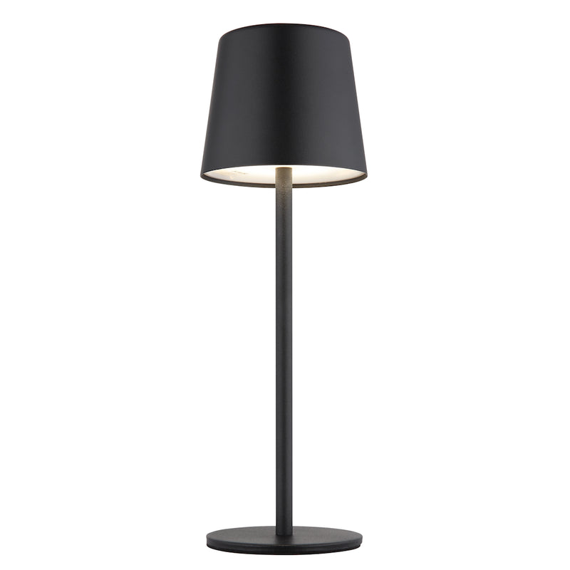 Lampada Vancouver nera senza fili ideale per comodino tavolo terrazzo balcone e punti luce decorativi in casa